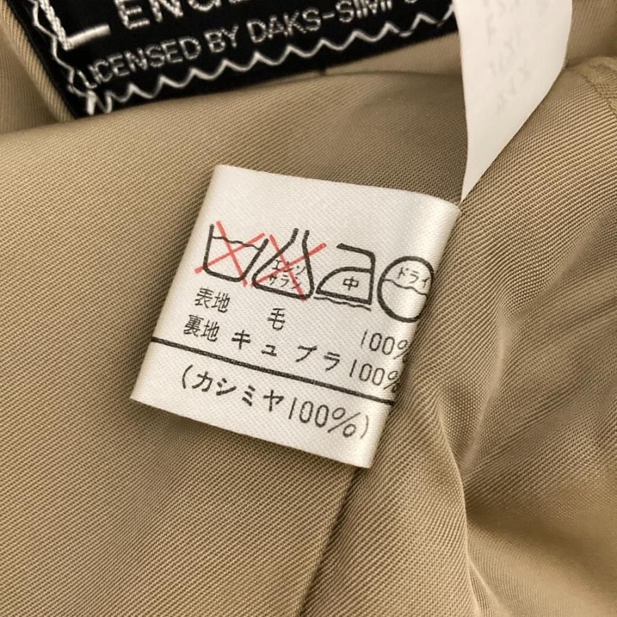 DAKS カシミヤコート　ベージュ　日本製 DAKS（ダックス） 美品 カシミヤ100％ ステンカラーコート 11AR