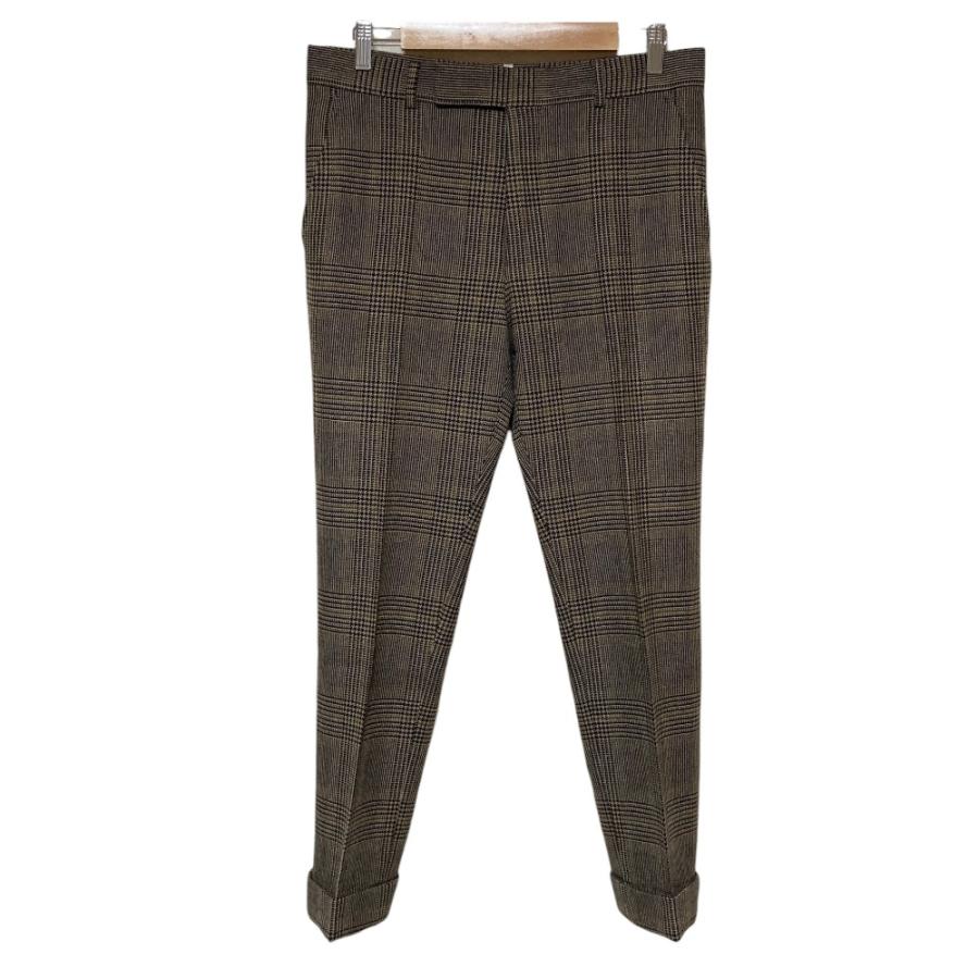 TOM FORD（トムフォード） ウールカシミヤ グレンチェック スラックス