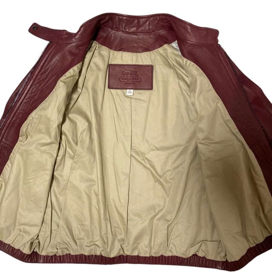 COACH（コーチ） 美品 ラムレザー シングルライダースジャケット S