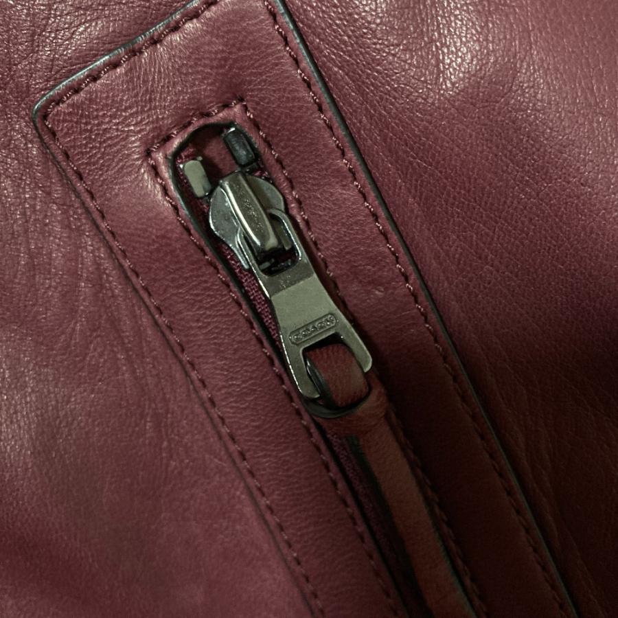 COACH（コーチ） 美品 ラムレザー シングルライダースジャケット S