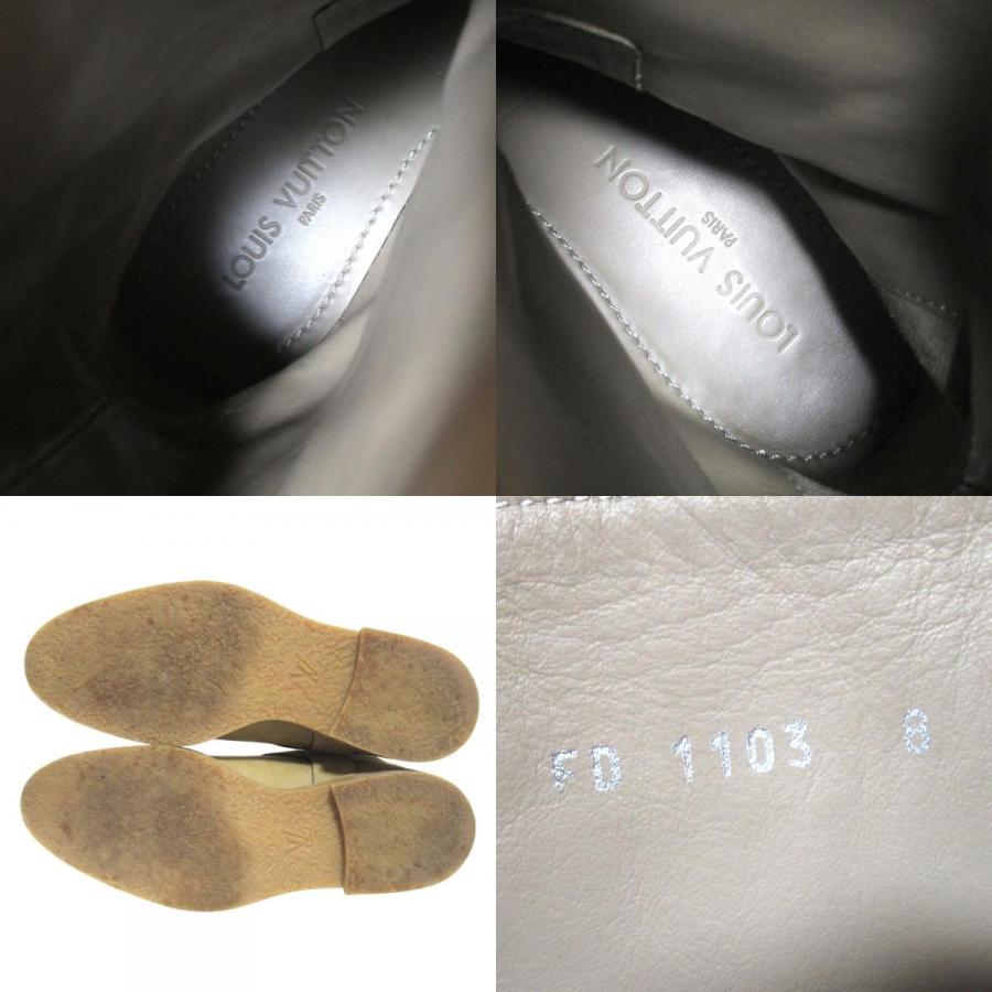 LOUIS VUITTON ルイヴィトン ヒールロゴ エンジニアブーツ サイズ5 LOUIS VUITTON（ルイ・ヴィトン） 良品 LVロゴ リング レザー