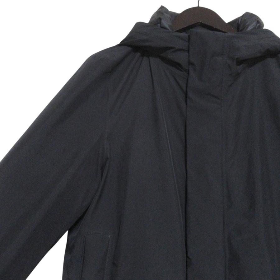 美品 WOOLRICH ウールリッチ HOODED CITY JACKET PRIMALOFT GORE-TEX フーディー パテッドコートWOOU0253 XSサイズ ブラック メンズ 古着 中古 USED WOOLRICH（ウールリッチ） 美品 HOODED CITY JACKET PRIMALOFT GORE
