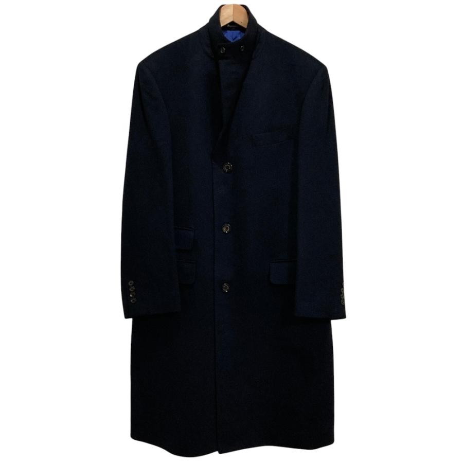 【美品】アクアスキュータム　カシミヤ100% チェスターコート　ブラック　日本製 Aquascutum（アクアスキュータム） 美品 カシミヤ100％ チェスター