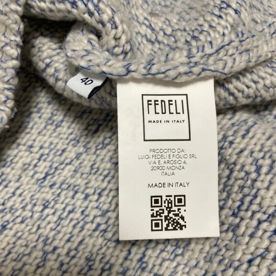 FEDELI（フェデリ） 良品 カシミヤ100％ メランジ ニットセーター