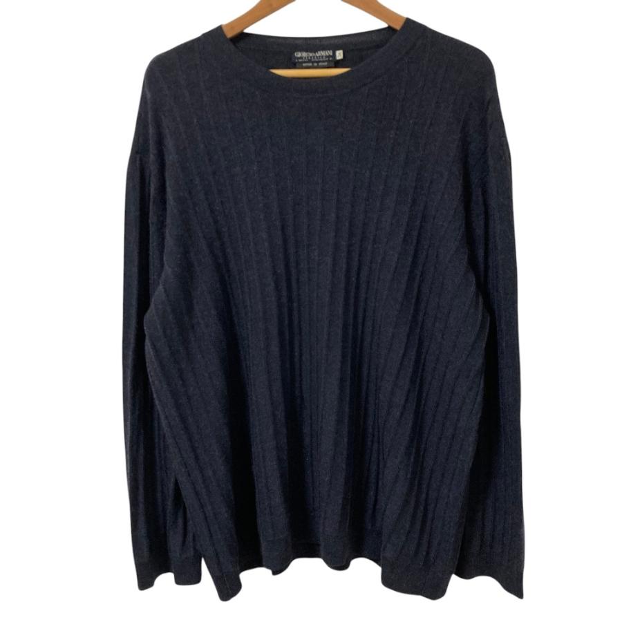 ジョルジオアルマーニ　アンサンブル　ニット　カシミヤ・シルク混　黒　38 GIORGIO ARMANI 良品 ジョルジオアルマーニ クラシコ カシミヤシルク