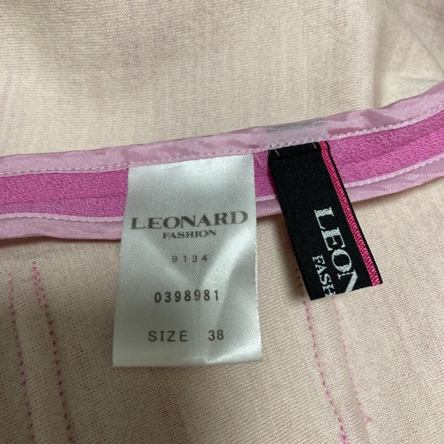 LEONARD FASHION 美品 レオナールファッション フラワープリントトリム