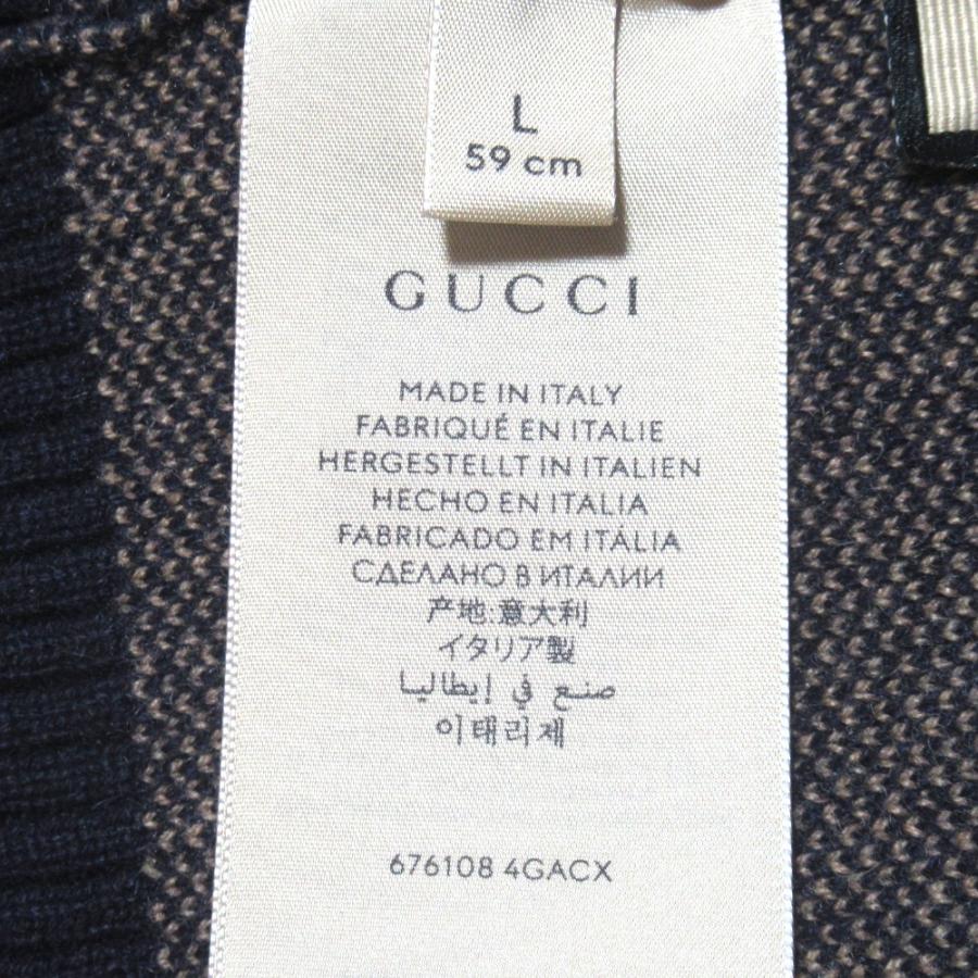 GUCCI（グッチ） 美品 GG カシミヤウール ニットキャップ ニット帽