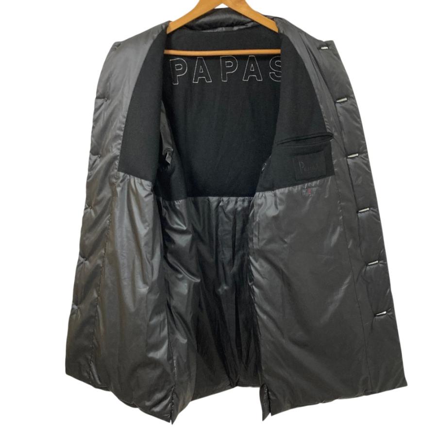 PAPAS（パパス） 良品 ベルト付き ダウンコート サイズ48/M ブラック
