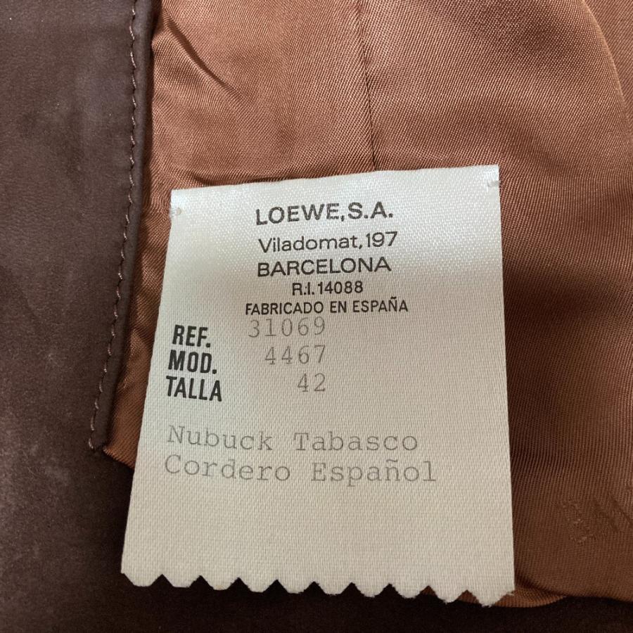 LOEWE（ロエベ） ヴィンテージ アナグラムボタン スエードレザー