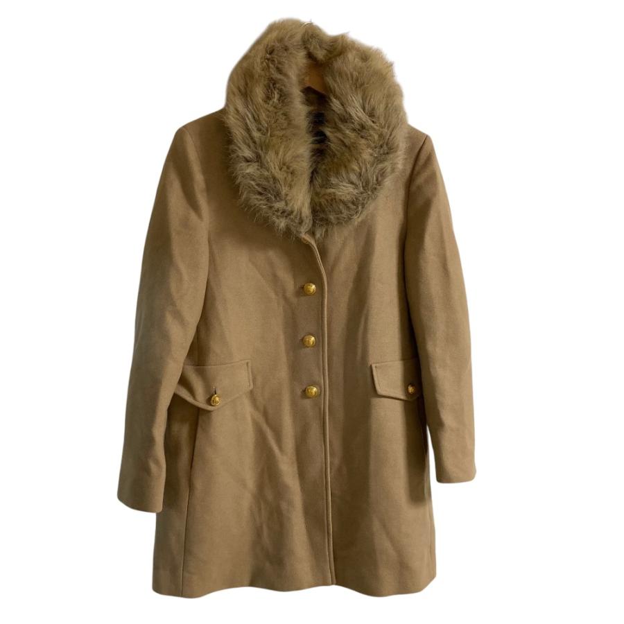 ZARA（ザラ） 美品 エコファー ウールコート XLサイズ ベージュ 
