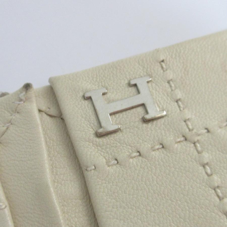 HERMES（エルメス） Hロゴ ラムレザー グローブ 手袋 サイズ7 オフ
