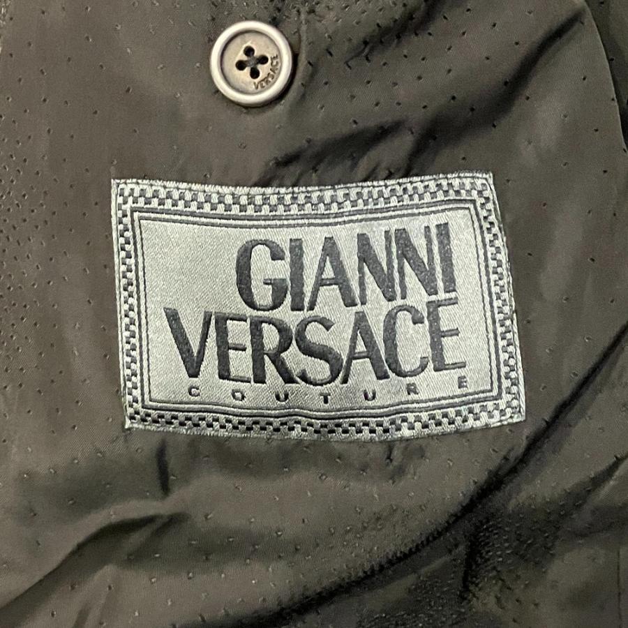 GIANNI VERSACE 美品 ジャンニヴェルサーチ ウールカシミヤ チェスター