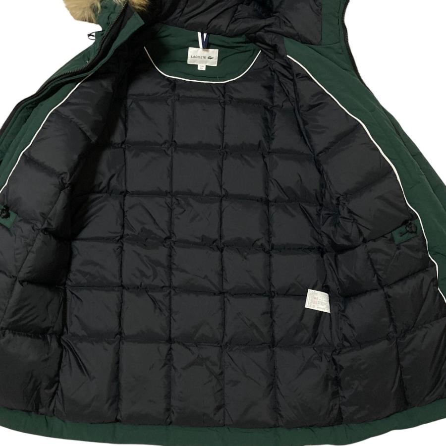 LACOSTE（ラコステ） 美品 フェイクファーフード付き ダウンコート 