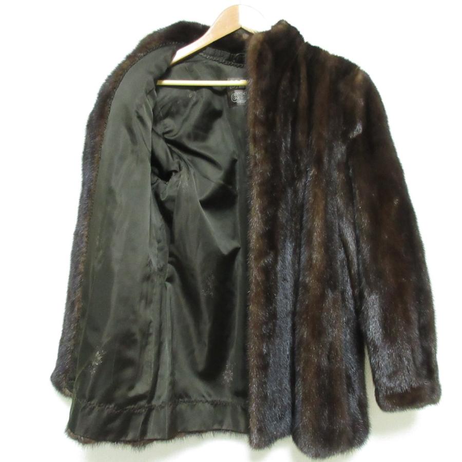 良品 EMBA エンバ ミンクファー ハーフコート ジャケット 毛皮 サイズ 