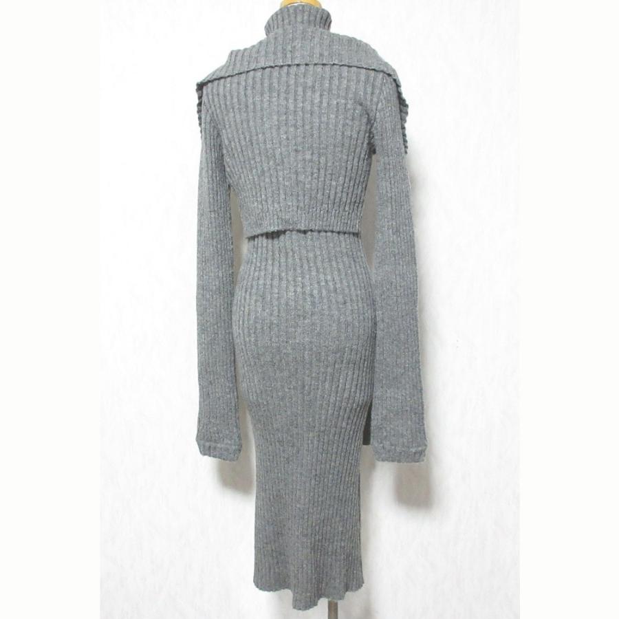 美品 andmary アンドマリー Cameo knit set cardigan リブニット