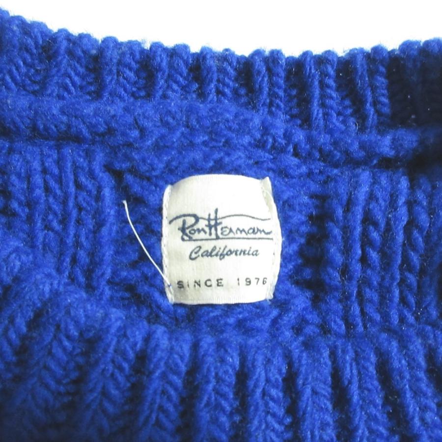 Ron Herman ロンハーマン 高級ケーブルハイネックニットジャケット Ron Herman（ロンハーマン） 美品 クルーネック ウール ケーブルニット