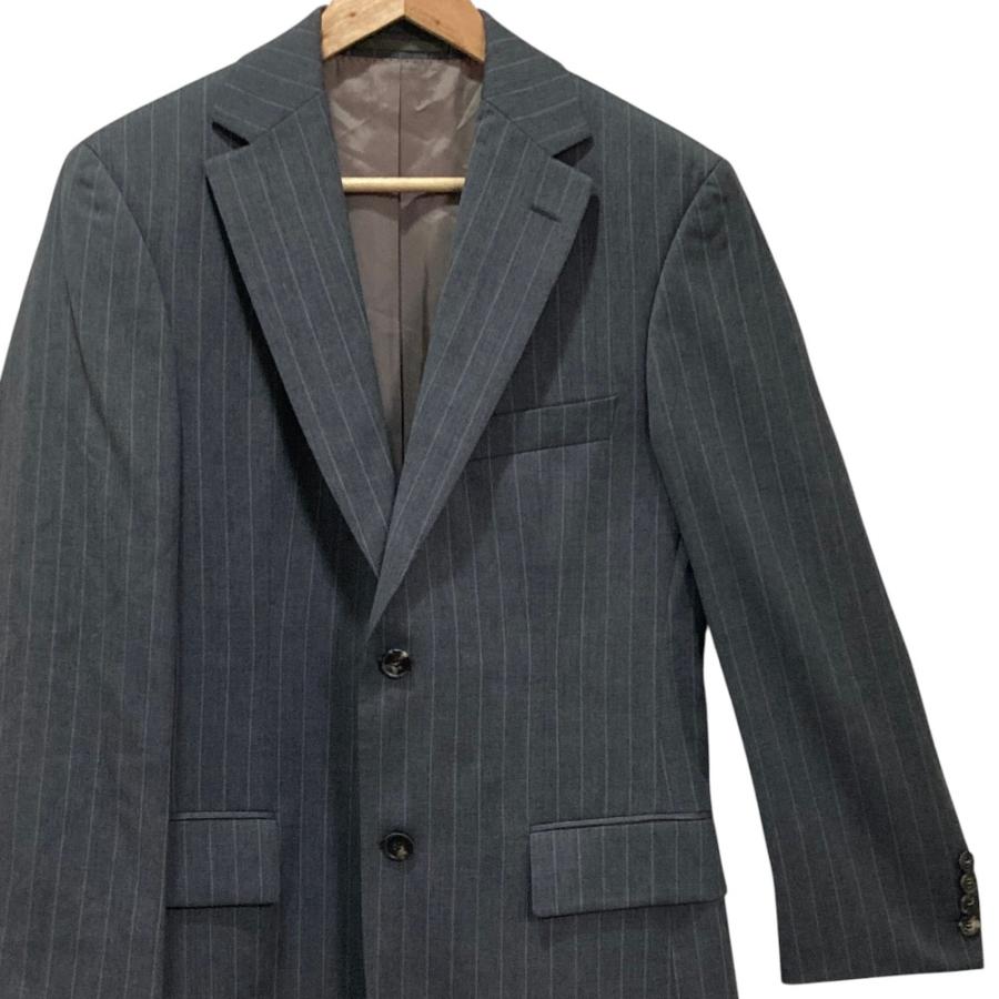 【美品】HUGO BOSS シャドウストライプ セットアップ スーツ 46 HUGO BOSS（ヒューゴ・ボス） 美品 ピンストライプ テーラード