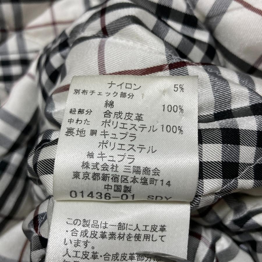 バーバリーブラックレーベル ダッフルコート ノバチェック キルティング 黒 L BURBERRY BLACK LABEL（バーバリーブラックレーベル） 良品 裏地