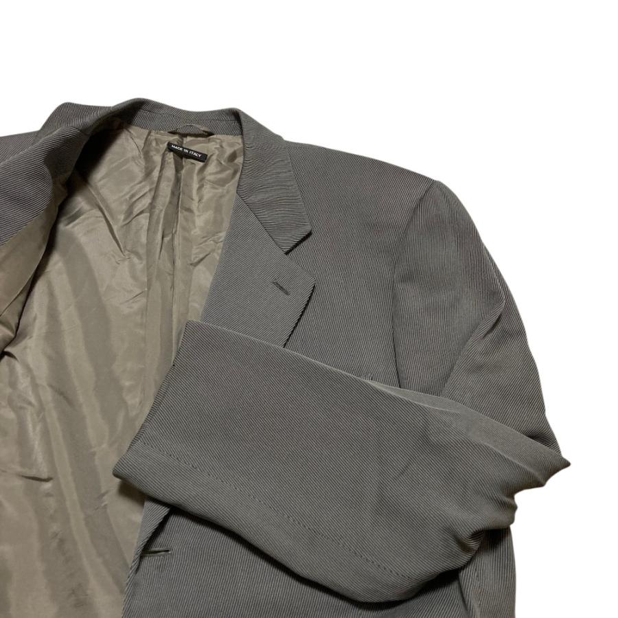 美品 GIORGIO ARMANI ジョルジオアルマーニ テーラードジャケット ワイドスラックスパンツ スーツ サイズ52 グレー メンズ 古着 中古 USED GIORGIO ARMANI 美品 ジョルジオアルマーニ テーラードジャケット