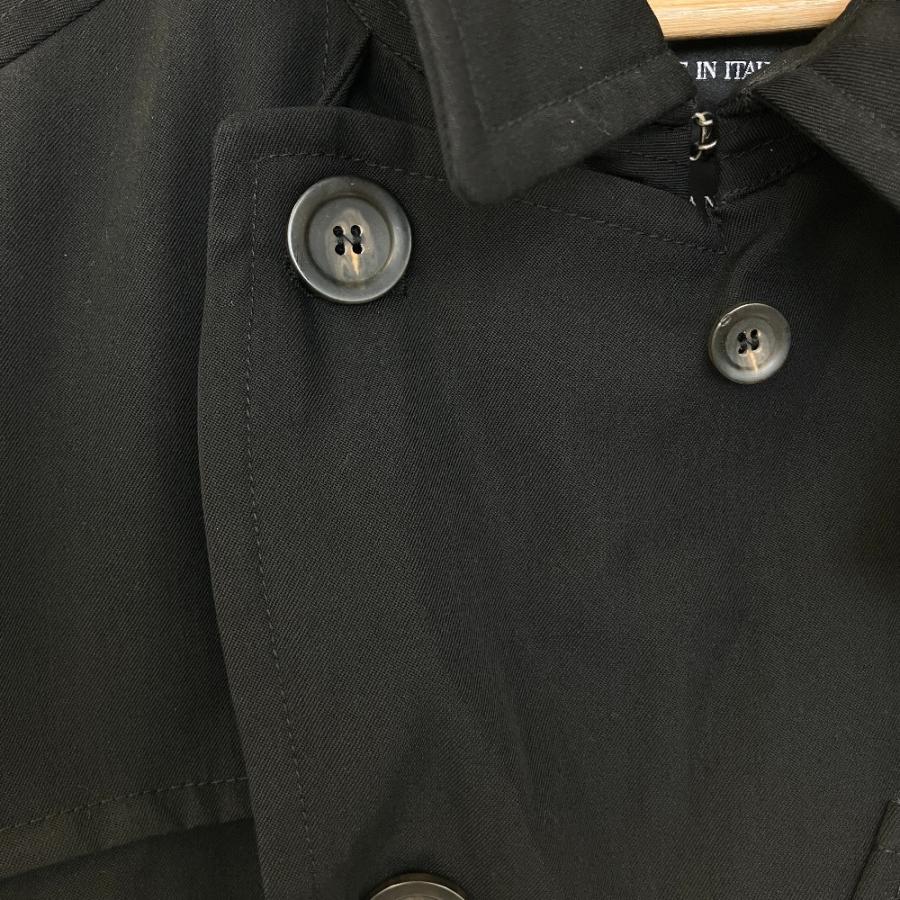 EMPORIO ARMANI 良品 エンポリオアルマーニ ウールナイロン トレンチ