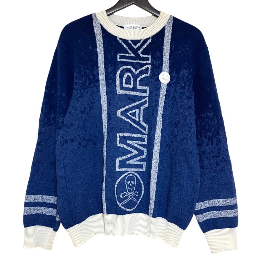 MARK&LONA（マークアンドロナ） 美品 ロゴ ウール 長袖 ニット