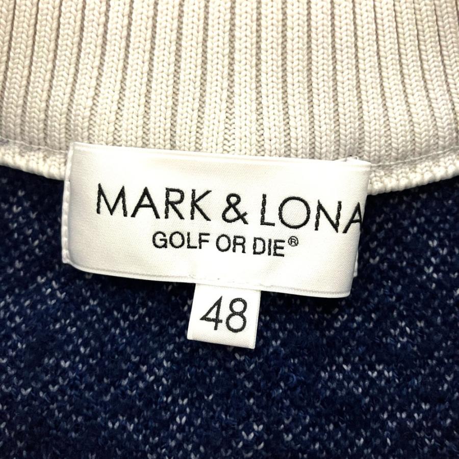 MARK&LONA（マークアンドロナ） 美品 ロゴ ウール 長袖 ニット
