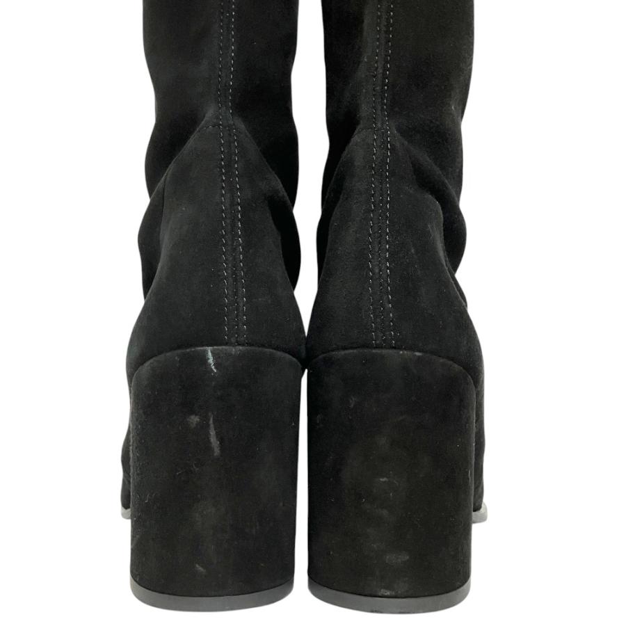 Stuart Weitzman ブラック ロングブーツ　US8（25〜25.5） STUART WEITZMAN（スチュアート ワイツマン） 良品 ストレッチ