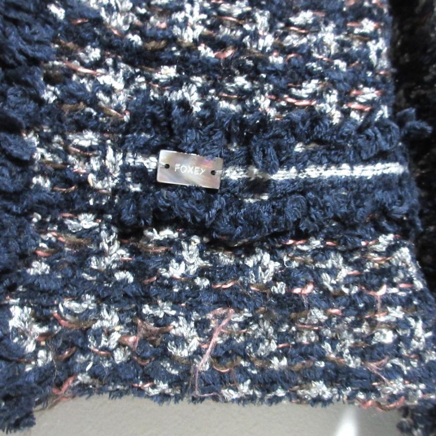 FOXEY BOUTIQUE 白ツイードジャケット38 FOXEY BOUTIQUE 白ツイードジャケット38 レディース FOXEY BOUTIQUE 白