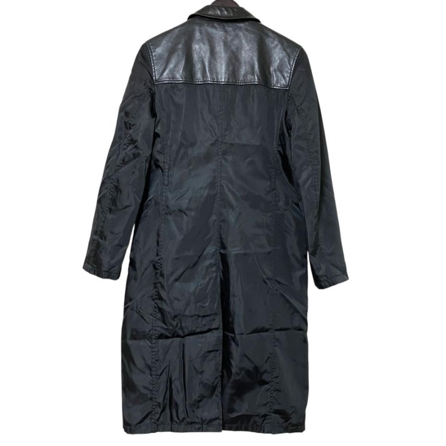 PRADA（プラダ） 良品 ヴィンテージ レザー切替 パデッドライナー付き 