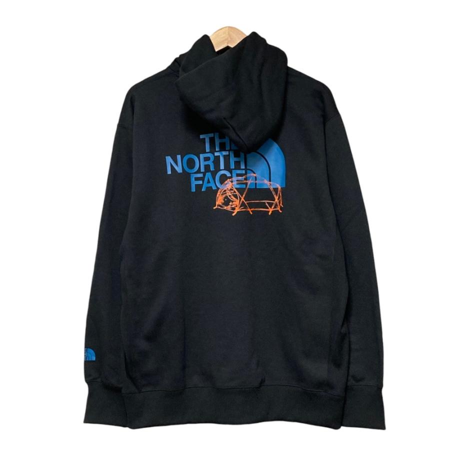 美品 THE NORTH FACE ノースフェイス バックハーフドームフーディ プルオーバー スウェットパーカー NT62135 XL ブラック メンズ 古着 中古 USED THE NORTH FACE（ザ ノースフェイス） 美品 ノースフェイス バック