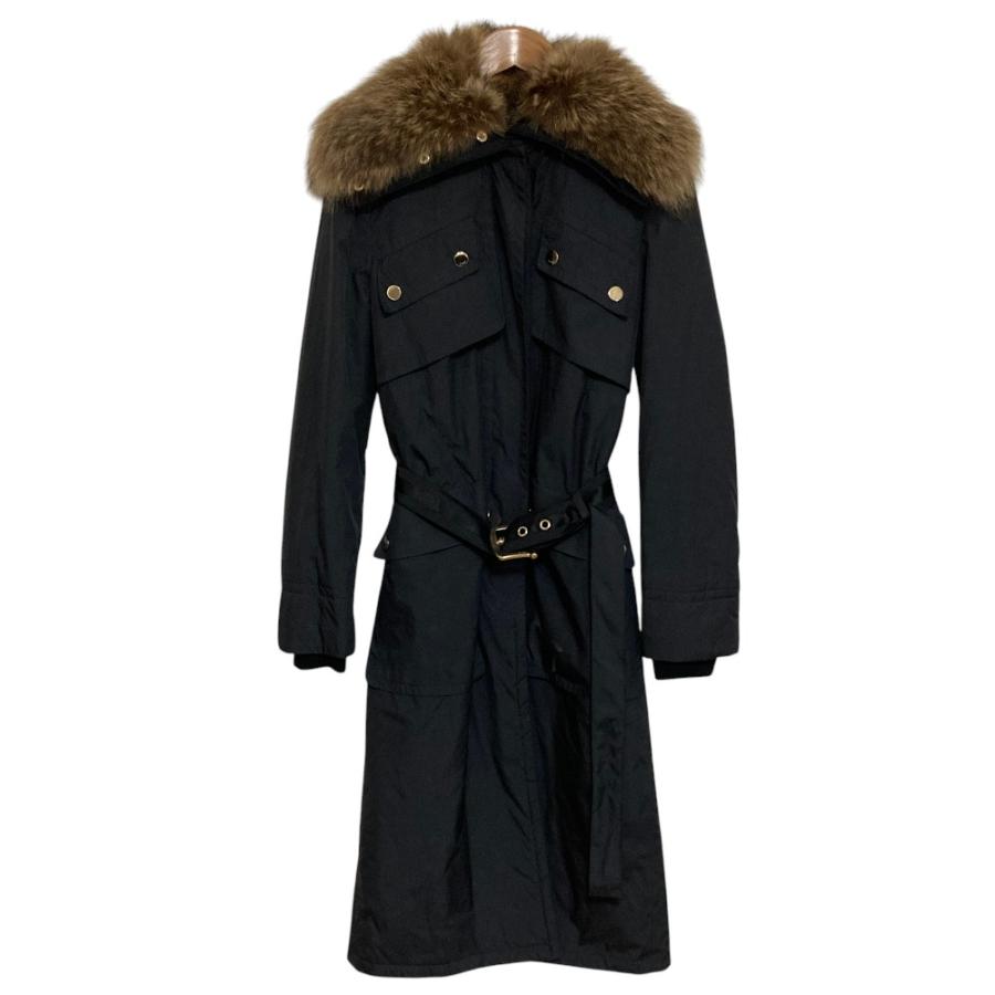 GUCCI（グッチ） 良品 ファーカラー ベルテッド ロングコート サイズ38 