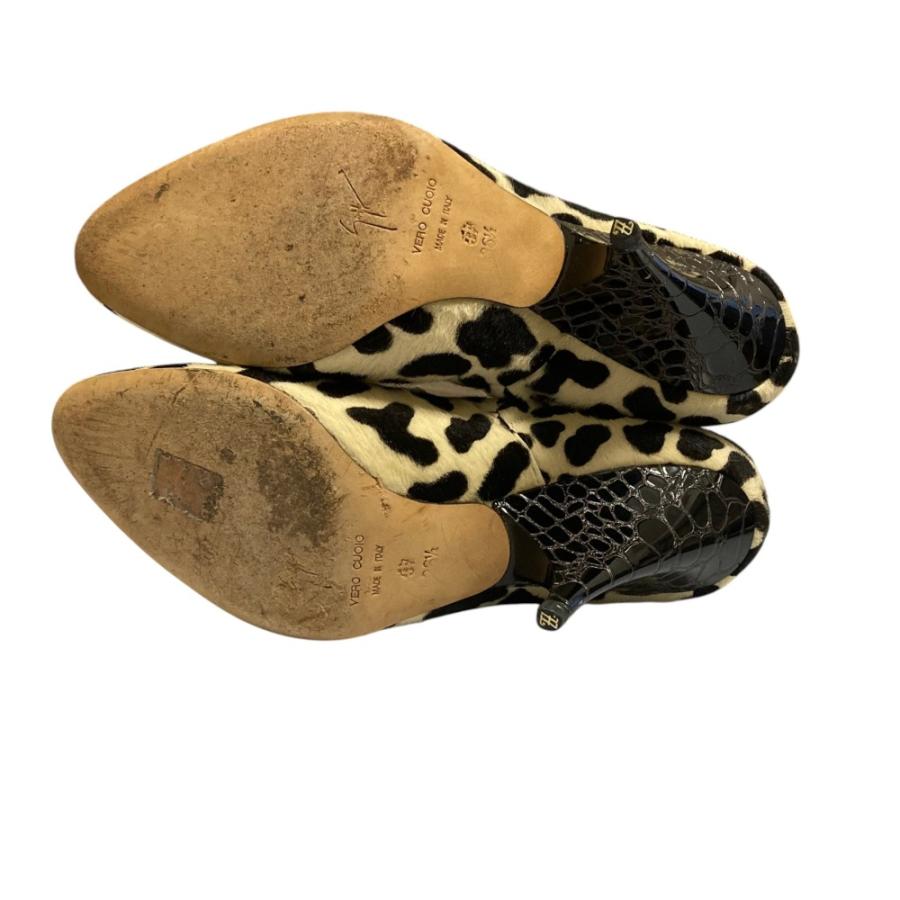 Giuseppe Zanotti（ジュゼッペザノッティ） 美品 レオパード ハラコ