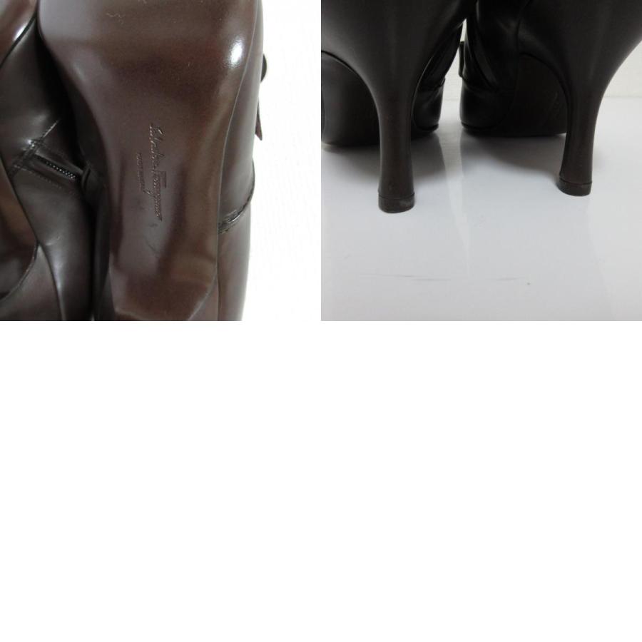 美品 Salvatore Ferragamo サルヴァトーレフェラガモ ポインテッドトゥ