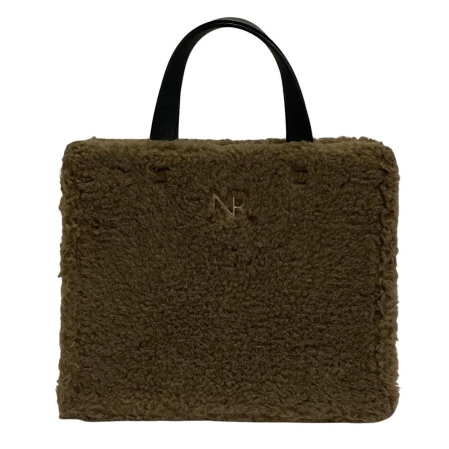 NINA RICCI（ニナ・リッチ） 美品 ロゴ金具 ボア 2WAY トートバッグ