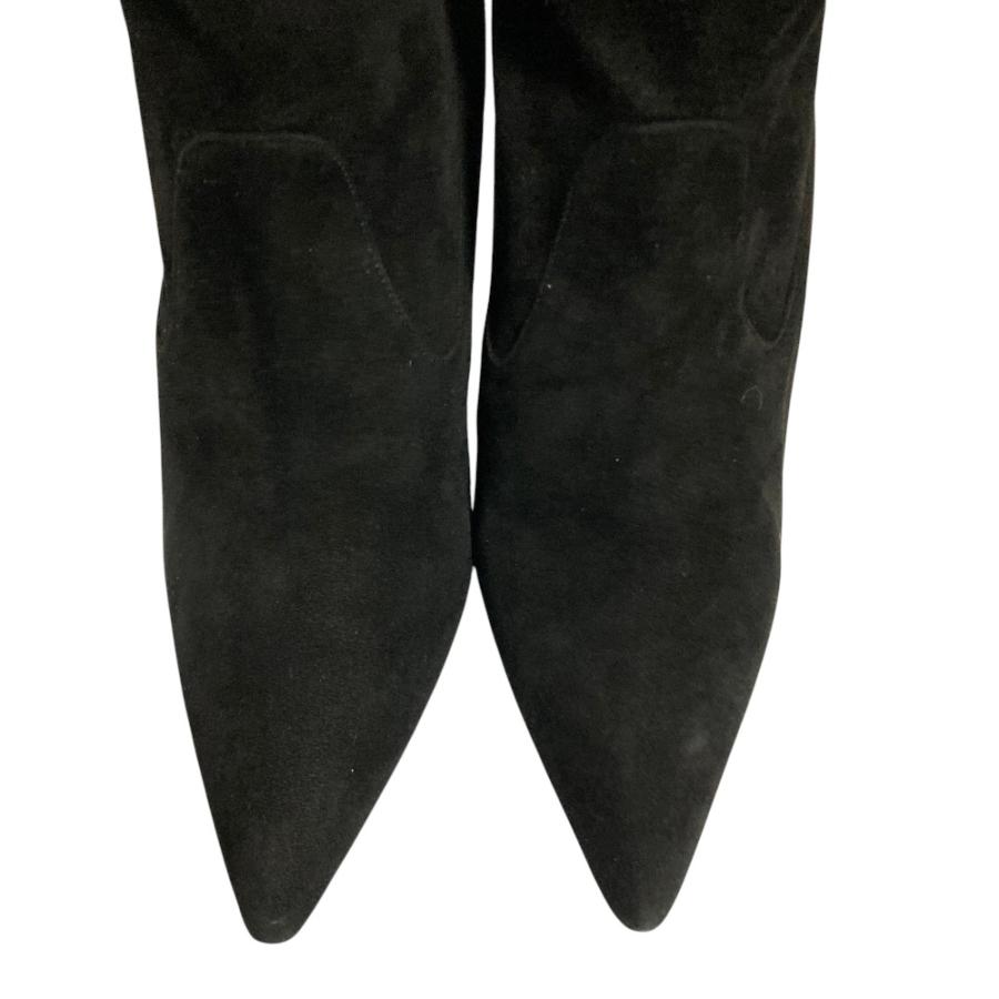 【最終値下げ】Manolo Blahnik 美品 黒 スエード ロングブーツ MANOLO BLAHNIK（マノロブラニク） 良品 スエードレザー ロングブーツ