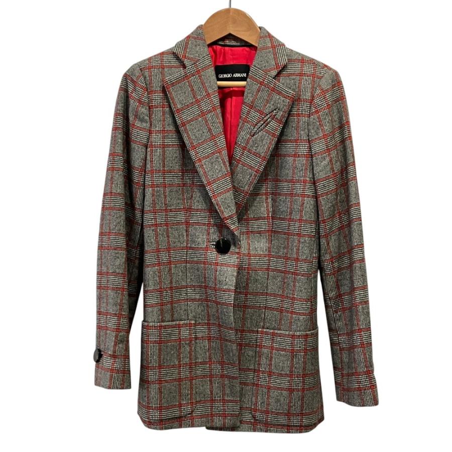 GIORGIO ARMANI 美品 ジョルジオアルマーニ グレンチェック 1B 