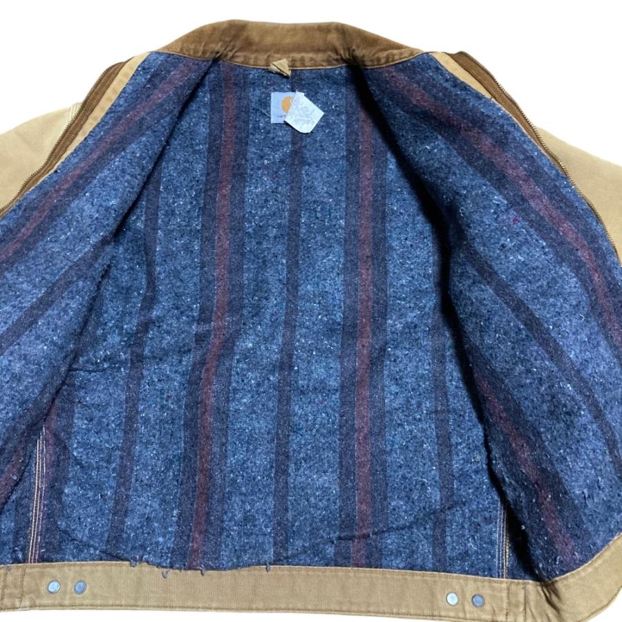 良品 Carhartt カーハート 90’s ヴィンテージ USA製 ブランケット デトロイトジャケット サイズ44 ベージュ メンズ 古着 中古 USED Carhartt（カーハート） 良品 90's ヴィンテージ USA製 ブランケット