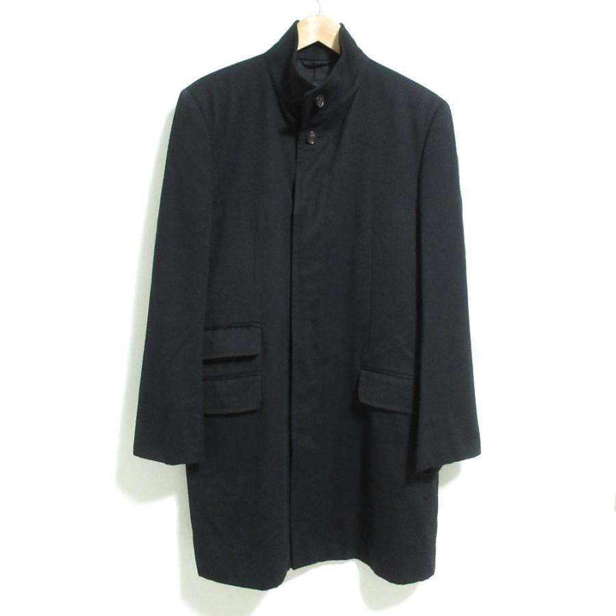美品 BURBERRY LONDON バーバリーロンドン ウール スタンドカラーコート Lサイズ ブラック メンズ 古着 中古 USED 美品 BURBERRY LONDON バーバリーロンドン ウール スタンドカラー
