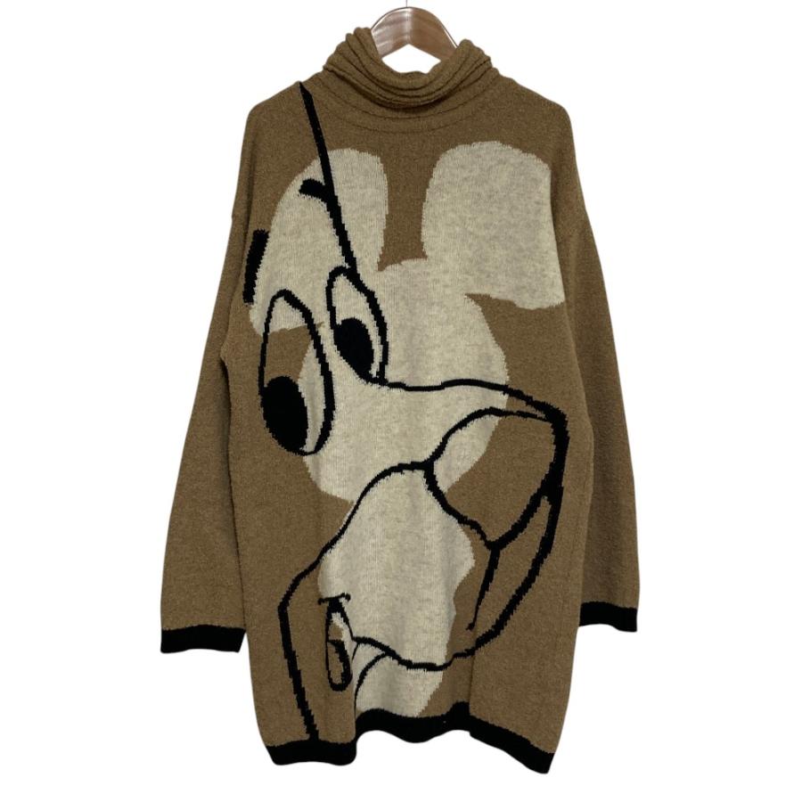 良品 CASTELBAJAC カステルバジャック hanna barbera コラボ タートルネック ニットセーター サイズ44 ブラウン メンズ 古着 中古 USED CASTELBAJAC（カステルバジャック） 良品 hanna barbera コラボ