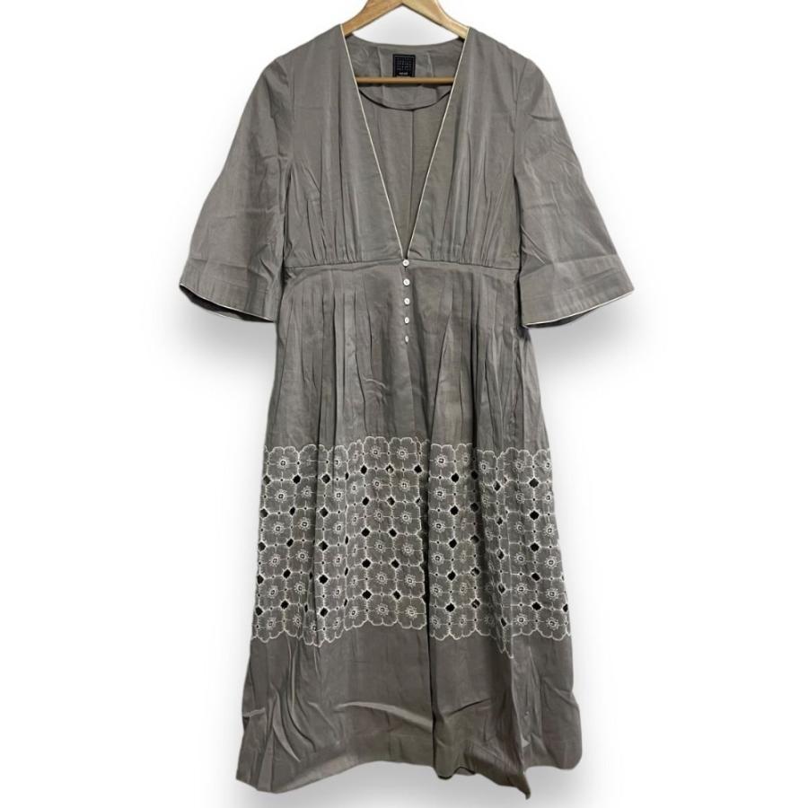 mina perhonen 美品 ミナペルホネン anemone シルク×リネン マキシ丈  