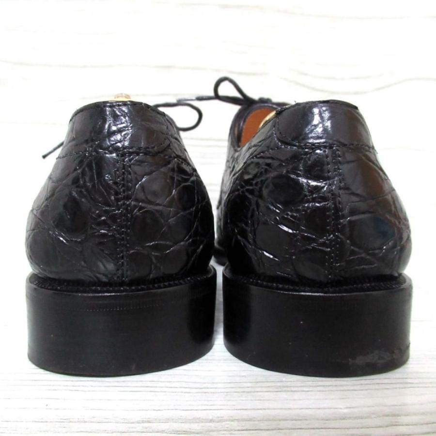 美品 Salvatore Ferragamo フェラガモ リアル クロコダイル レザー U 