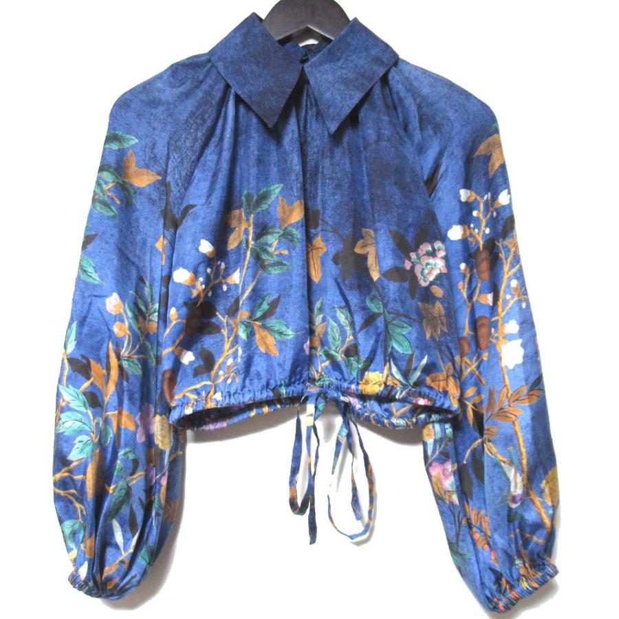 GUCCI（グッチ） 美品 23AW GUCCI シルク100% 総柄 プリント 襟
