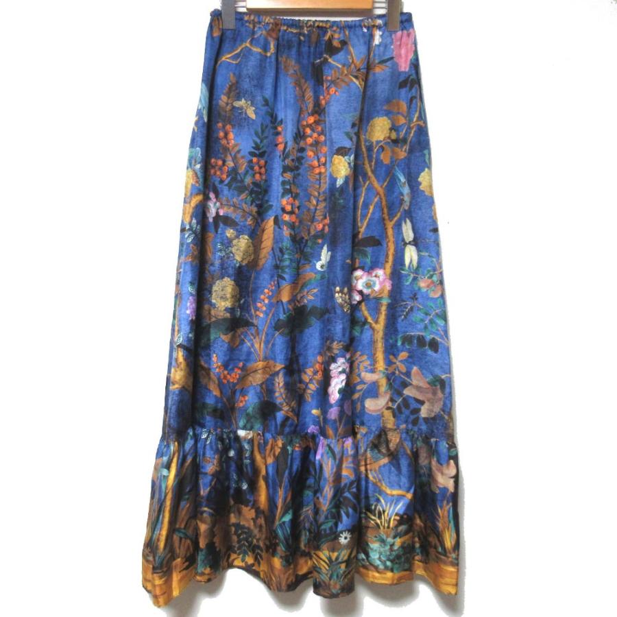 GUCCI 美品 23AW グッチ シルク100% 総柄 プリント 襟付き プル