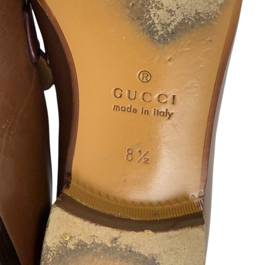 GUCCI（グッチ） 美品 レザー インターロッキングG スクエアトゥ