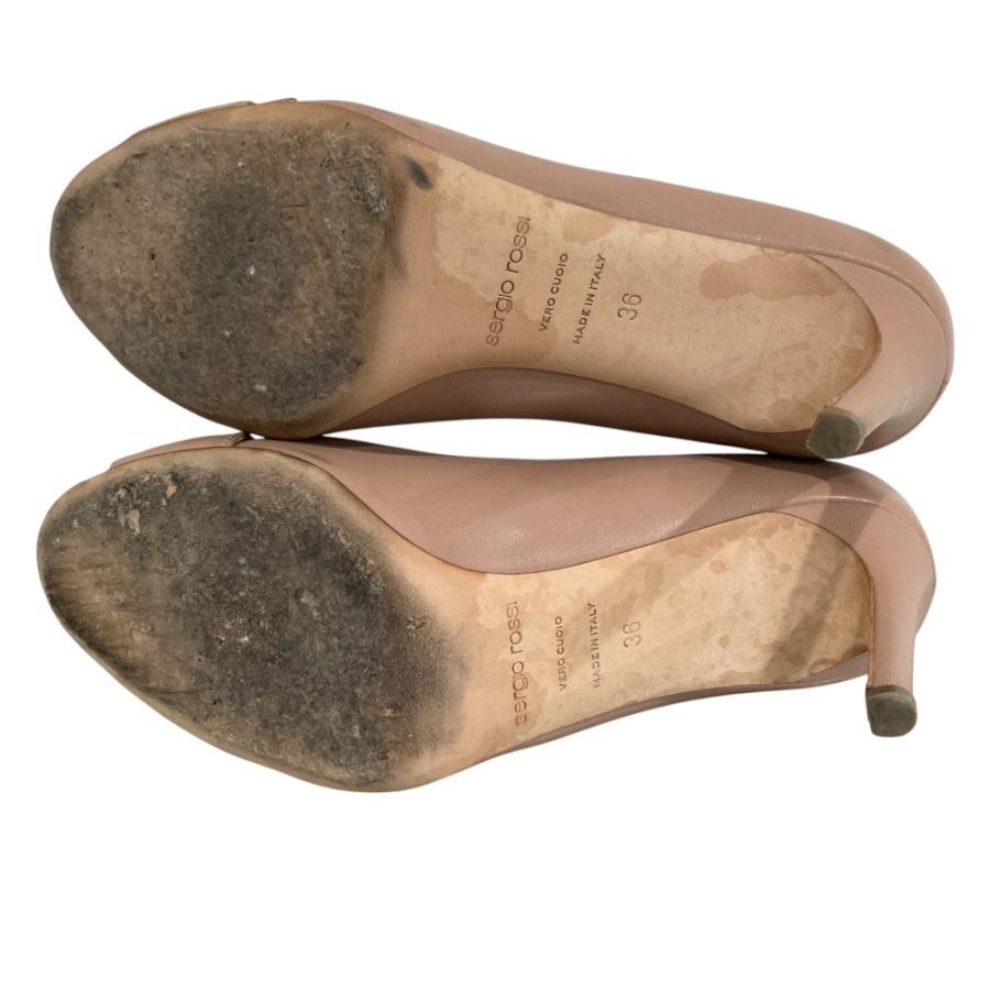 Sergio rossi（セルジオロッシ） 良品 レザー パンプス サイズ36 23cm