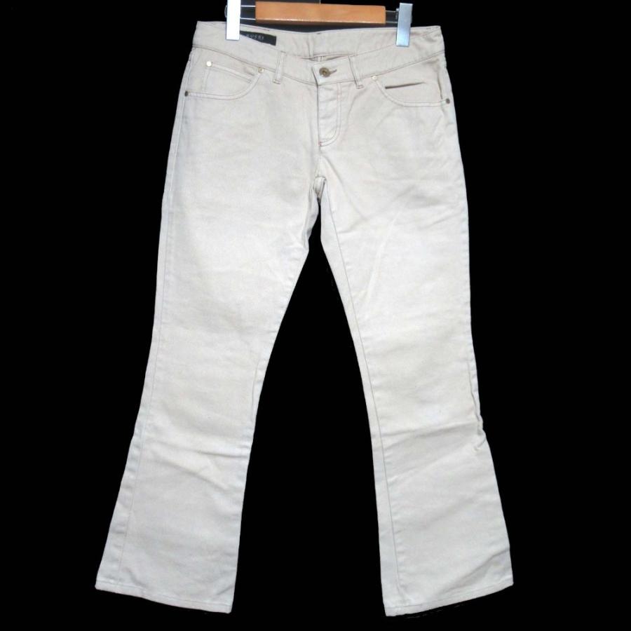 GUCCI（グッチ） 美品 フレアパンツ 142837 ZL126 40サイズ ベージュ