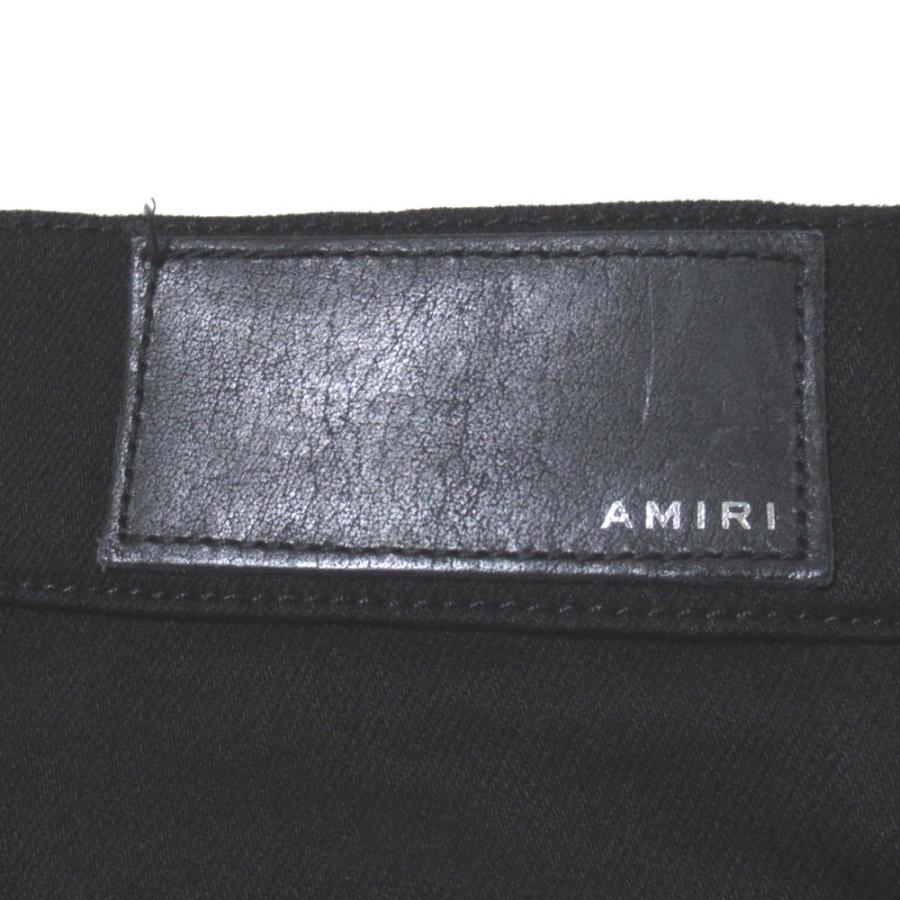 AMIRI（アミリ） 美品 レオパード柄 ハラコ 切り替え クラッシュ加工
