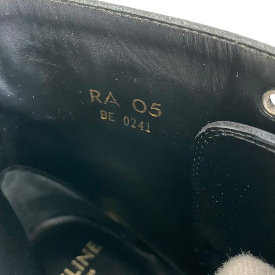 CELINE（セリーヌ） 美品 エディ期 BUCKLE LACE UP BOOTS レザー