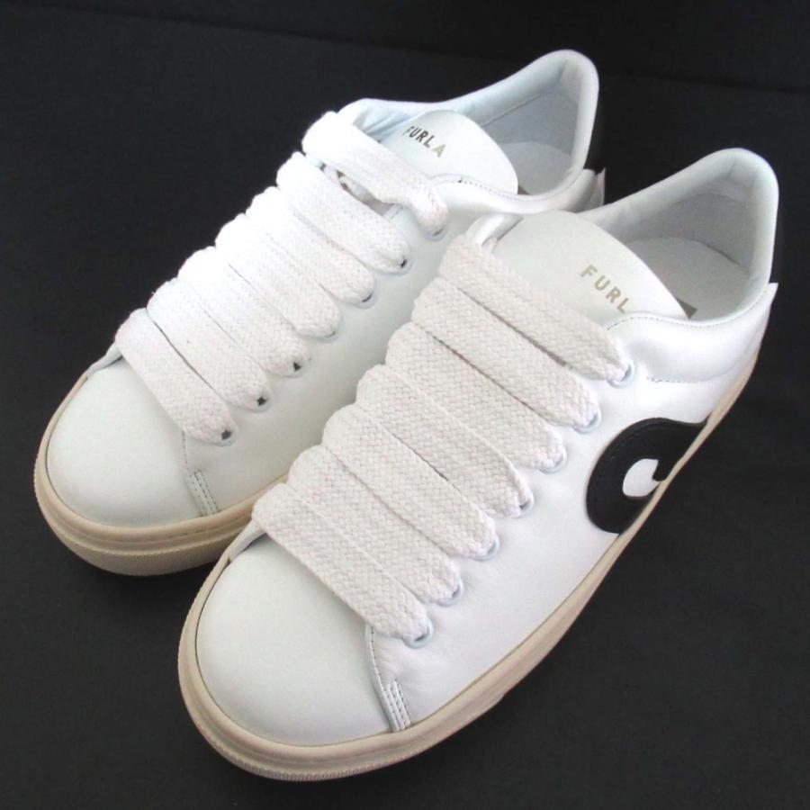 FURLA（フルラ） 未使用 JOY LACE-UP SNEAKER レザー ローカット 