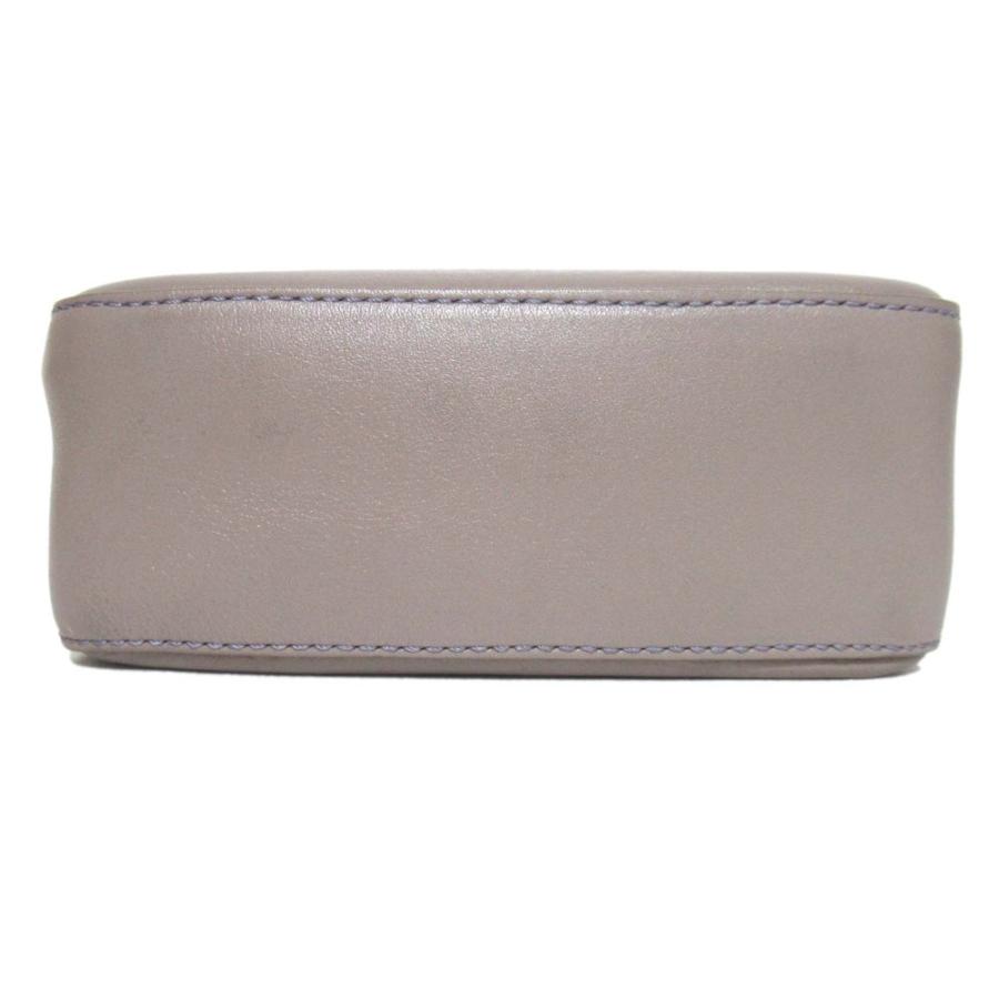 美品 J&amp;M DAVIDSON ジェイアンドエムデヴィッドソン MINI CHAIN PEBBLE レザー チェーンショルダーバッグ 1803N パールグレー レディース 古着 中古 USED J&M DAVIDSON - 美品 J&M DAVIDSON ジェイアンドエムデヴィッドソン